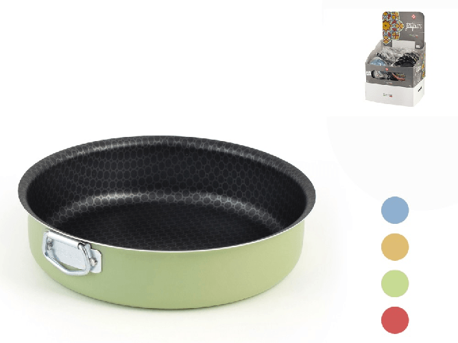 Home 10x Tortiere Antiaderente Jaipur In Metallo, Nero, 22Cm