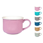H&h 6 Tazze Te' In New Bone China Crayon Assortiti Senza Piatto H&amp;H