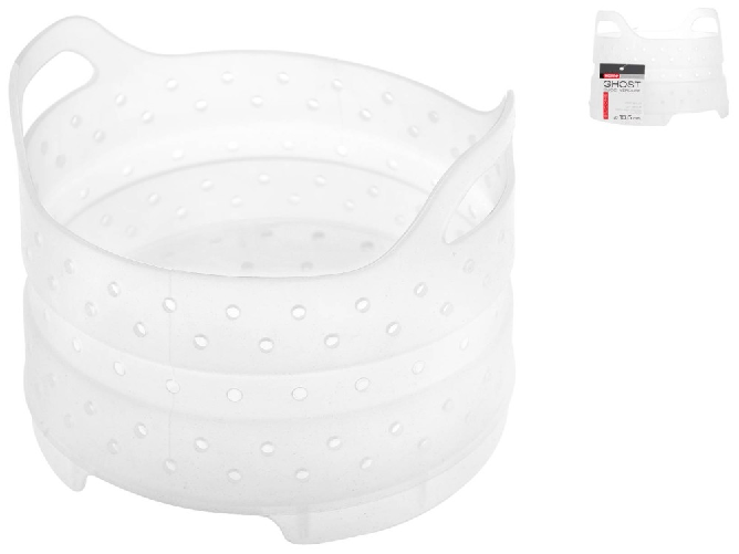 Home 4x Cuocivapore Silicone Trasparente Ghost Home