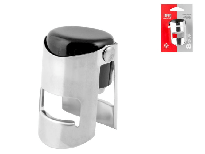 Home 6x Tappo Champagne Inox Soave Nero Home