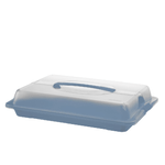 Rotho Porta dolci John rettangolare in polipropilene colore blu. Cm 43,5x29,5x9