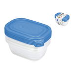 Rotho Set 4 contenitori Sunshine in polipropilene con tappo, lt. 0,5.