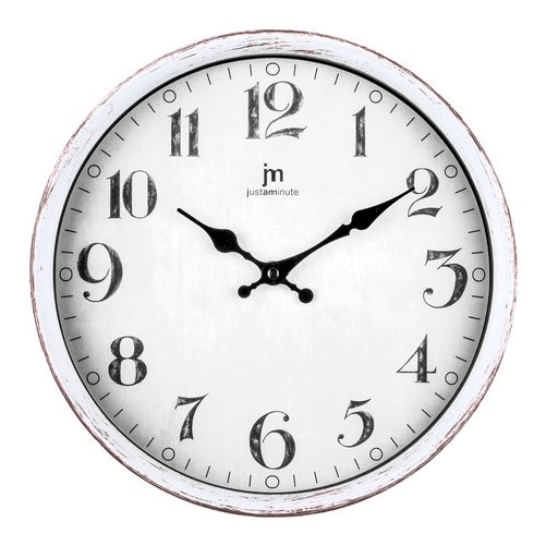 Lowell Orologio da parete Lowell 00887TB JUSTAMINUTE Bianco anticato