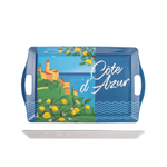 H&h H&amp;H Vassoio Cote Azur decorato cm.44x27