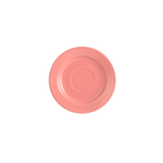 H&h 6x Piattino Per Tazze Caffè H&amp;H Stoneware Rosa Cm12
