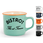 Home 6x Tazze Tè Home Bistrot Vintage In Stoneware Assortiti Cc220