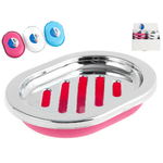 Home 12x Portasapone Home Cromato In Plastica Colore Assortito