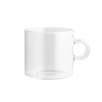 H&h 6x H&amp;H Tazze colazione Nuvola in vetro borosilicato trasparente cc 450.