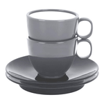 Brunner Set tazzine caffè Brunner 0830066C.C06 antislip Grigio