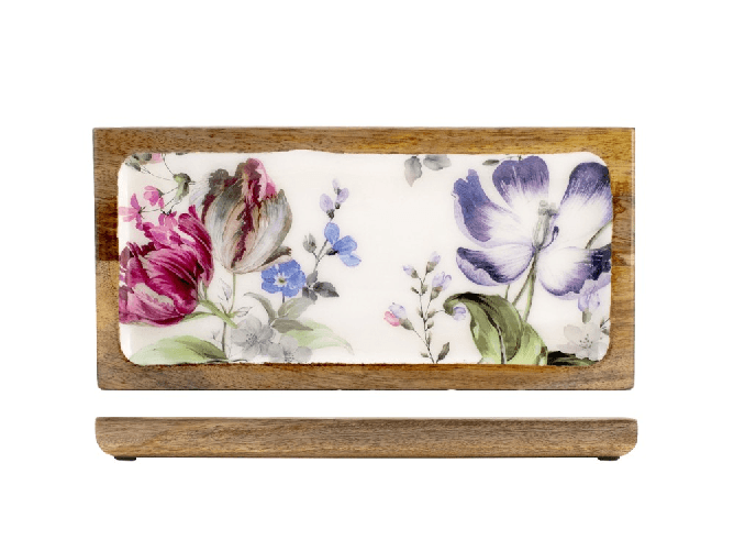 H&h H&amp;H Piatto Madame rettangolare cm. 15x30