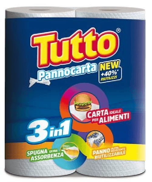 Tutto 10x Bundle Tutto Asciugatutto Panno Carta X2 Rotoli