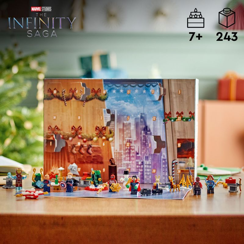 LEGO-Marvel-76267-Calendario-dell’Avvento-degli-Avengers-2023-con-24-Regali-da-Supereroi-Regalo-di-Natale-per-Bambini