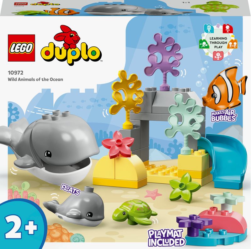 LEGO-DUPLO-10972-Animali-dell’Oceano-Giochi-Educativi-per-Bambini-dai-2-Anni-con-Tartaruga-Giocattolo-Tappetino-da-Gioco