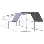 VidaXL Gabbia per Polli 3x12x2 m in Acciaio Zincato