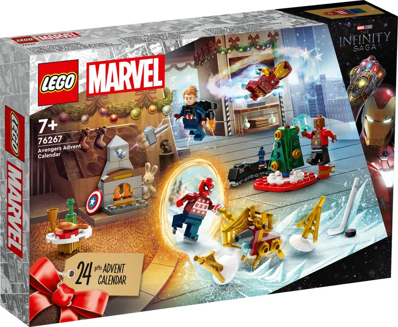 LEGO-Marvel-76267-Calendario-dell’Avvento-degli-Avengers-2023-con-24-Regali-da-Supereroi-Regalo-di-Natale-per-Bambini