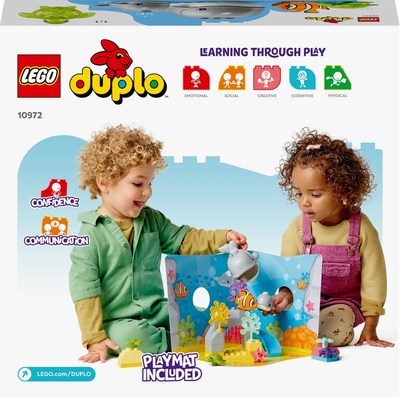 LEGO-DUPLO-10972-Animali-dell’Oceano-Giochi-Educativi-per-Bambini-dai-2-Anni-con-Tartaruga-Giocattolo-Tappetino-da-Gioco