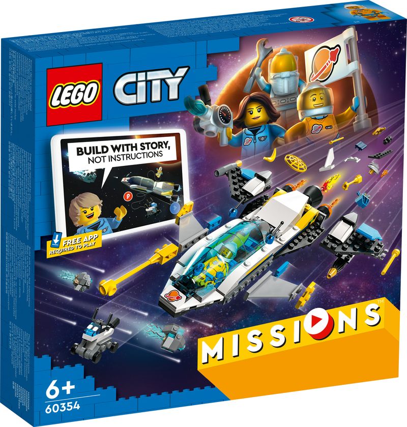 LEGO-City-60354-Missioni-di-Esplorazione-su-Marte-Set-Costruzioni-con-Avventura-Digitale-Interattiva-Astronave-Giocattolo