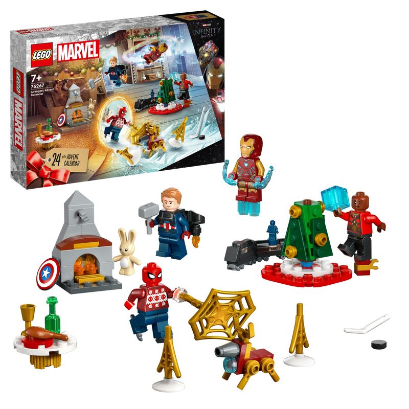 LEGO-Marvel-76267-Calendario-dell’Avvento-degli-Avengers-2023-con-24-Regali-da-Supereroi-Regalo-di-Natale-per-Bambini