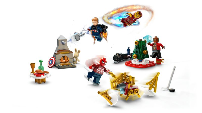 LEGO-Marvel-76267-Calendario-dell’Avvento-degli-Avengers-2023-con-24-Regali-da-Supereroi-Regalo-di-Natale-per-Bambini