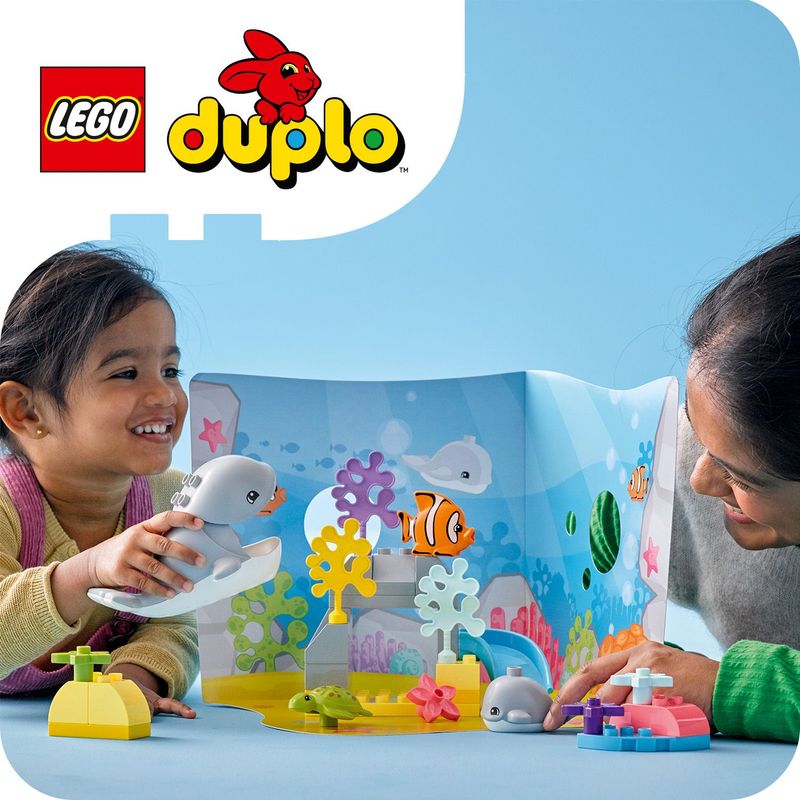 LEGO-DUPLO-10972-Animali-dell’Oceano-Giochi-Educativi-per-Bambini-dai-2-Anni-con-Tartaruga-Giocattolo-Tappetino-da-Gioco