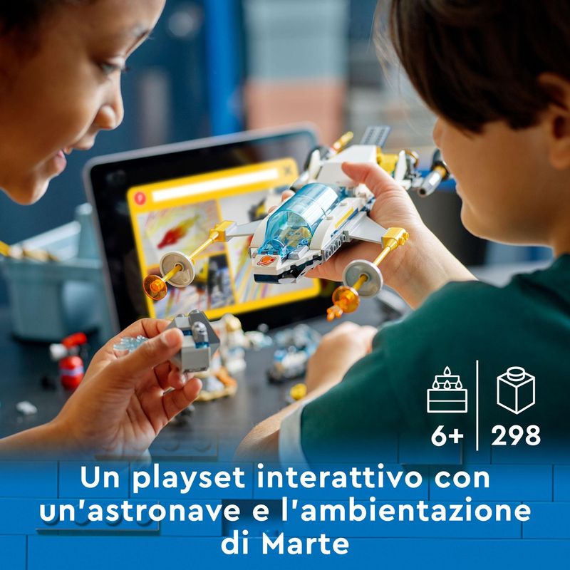 LEGO-City-60354-Missioni-di-Esplorazione-su-Marte-Set-Costruzioni-con-Avventura-Digitale-Interattiva-Astronave-Giocattolo