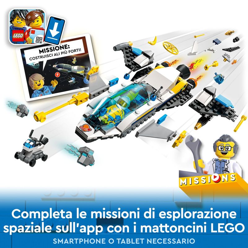 LEGO-City-60354-Missioni-di-Esplorazione-su-Marte-Set-Costruzioni-con-Avventura-Digitale-Interattiva-Astronave-Giocattolo