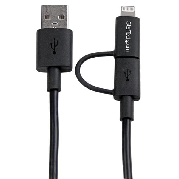 StarTech.com-Cavo-di-ricarica-2-in-1-da-1m---Da-USB-a-Lightning-o-Micro-USB-per-iPhone---iPad---iPod---Android---Certifi