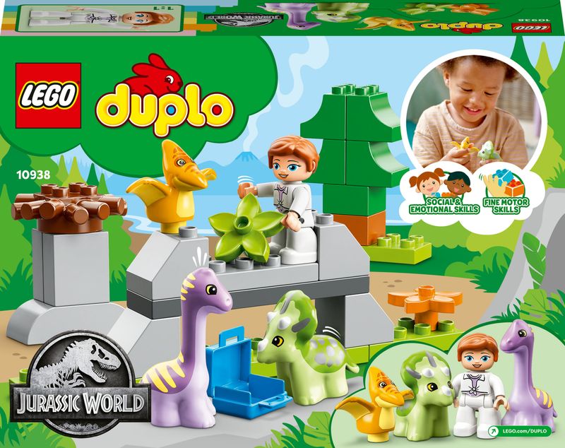 LEGO-DUPLO-Jurassic-World-10938-l’Asilo-Nido-dei-Dinosauri-Giocattolo-con-Mattoncini-Grandi