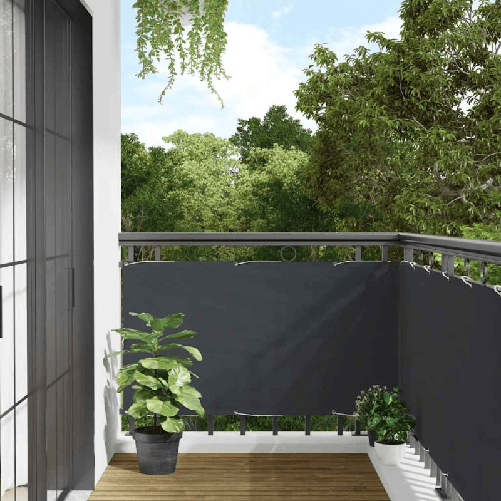VidaXL Paravento da Balcone Antracite 800x75 cm in PVC