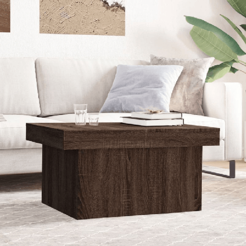 VidaXL Tavolino Salotto Rovere Marrone 80x55x40 cm Legno Multistrato