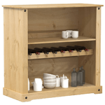 VidaXL Cantinetta per Vini Corona 107,5x51x105,5cm Legno Massello Pino