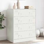 VidaXL Credenza Rosa 67x39x83 cm in Acciaio