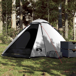 VidaXL Tenda Campeggio a Cupola 4 Persone Bianca Tessuto Impermeabile
