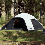 VidaXL Tenda Familiare a Cupola 6 Persone Bianca Tessuto Impermeabile