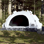 VidaXL Tenda 4 Persone Bianca in Tessuto Oscurante a Rilascio Rapido