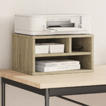 VidaXL Supporto Stampante Rovere Sonoma 40x32x22,5cm Legno Multistrato