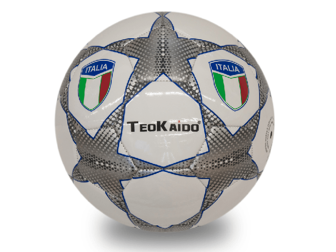 Senza marca TEOKAIDO - PALLONE CALCIO TAGLIA 5 - STELLA ARGENTO