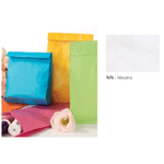 Senza marca SACCHETTI CARTA BIANCHI CON SOFFIETTO 45gr - 14x28+5 cm (100PZ)