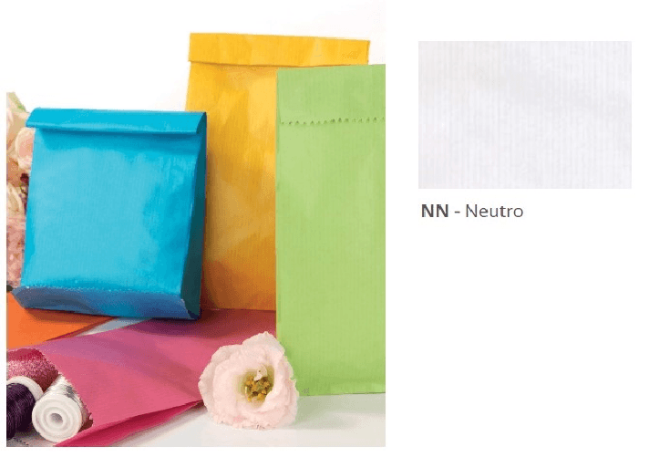 Senza marca SACCHETTI CARTA BIANCHI CON SOFFIETTO 45gr - 14x28+5 cm (100PZ)