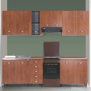 Pidema:Sottolavello cucina componibile con ante 80 cm noce antico. Mobili sottolavelli per cucine componibili, dimensioni 85x80x50 cm.