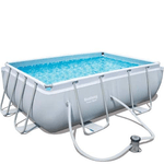 Pidema:Piscina Bestway Power steel 282x196x84 cm di altezza, piscine giardino rigide fuori terra con pompa filtrante inclusa.