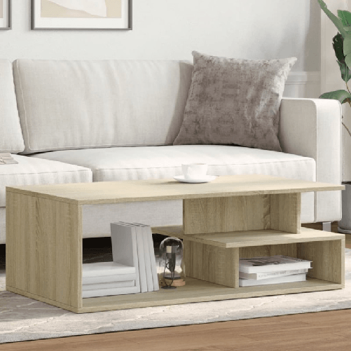 VidaXL Tavolino Salotto Rovere Sonoma 102x55x35cm in Legno Multistrato