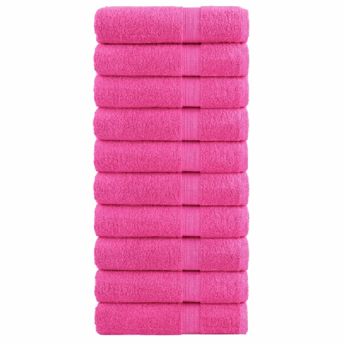 VidaXL Asciugamani Premium SOLUND 10 pz Rosa 50x100 cm 600 g/m²