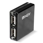 Lindy-42742-hub-di-interfaccia-480-Mbit-s-Nero