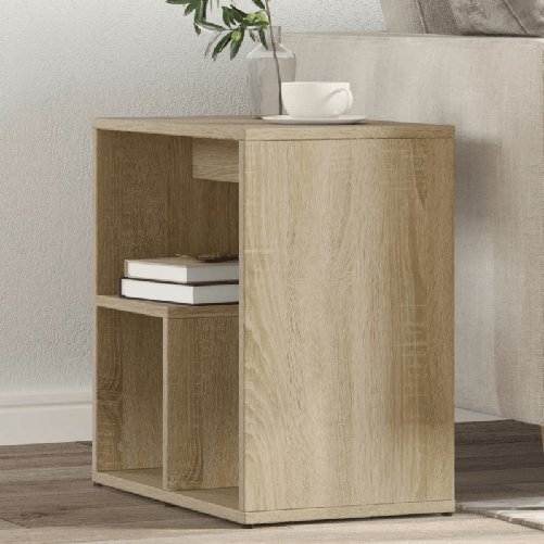 VidaXL Tavolino da Salotto Rovere Sonoma 50x30x50cm Legno Multistrato
