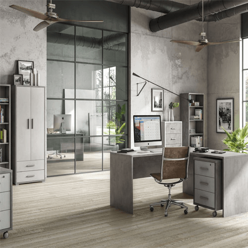 Scrivania angolare destro bianco ossido. Scrivanie ufficio in legno porta pc a prezzi scontati