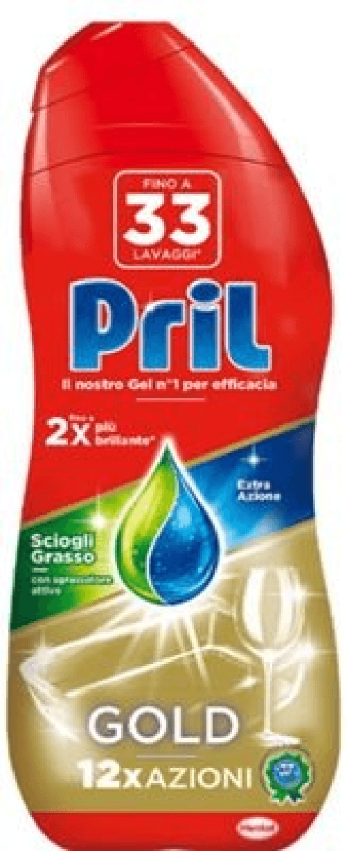 Pril 8x Bundle Pril Gel Ml 540 Sciogligrasso Classico Lavastoviglie