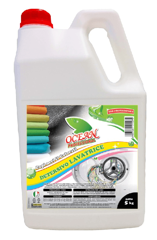 Ocean Lavatrice Liquido 5000 Ml. Neri E Colorati