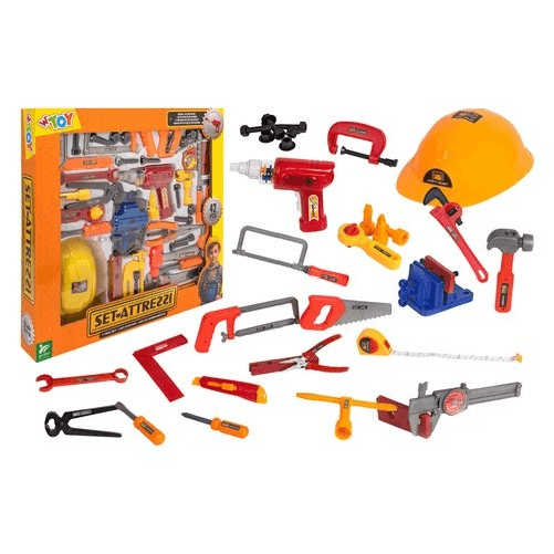 Globo Set attrezzi 42 pz con trapano giocattolo Globo 40721 W’TOY Assortito