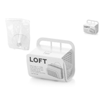 H&h H&amp;H Porta spugne con ventosa in rete di ferro bianco cm 8x5x7.